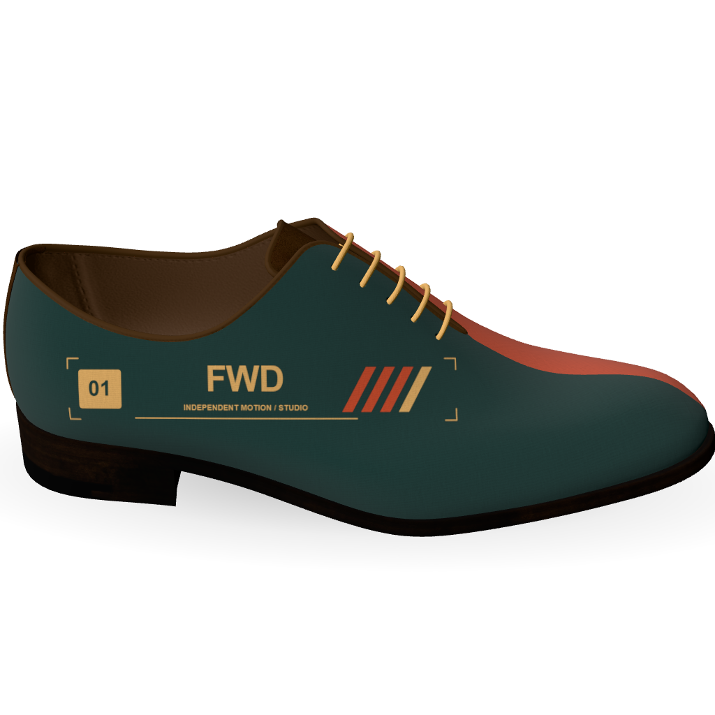 Custom Oxford Shoe - 3D product preview