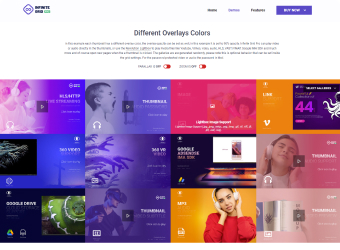 Different overlays colors