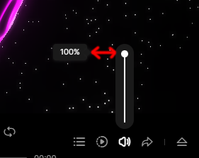 Volume scrubber circle tooltip gap