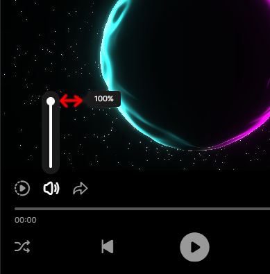 Volume scrubber circle tooltip gap