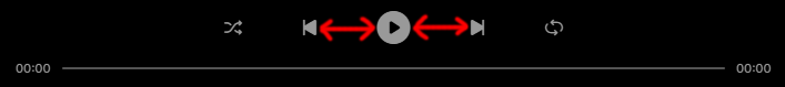 Gap between center buttons