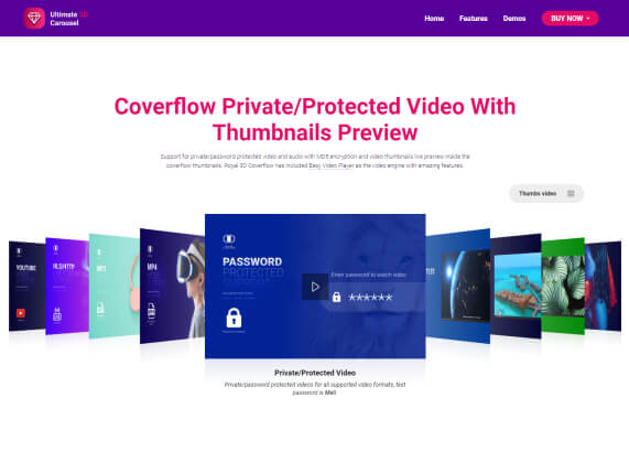 Coverflow Private/Protected Video