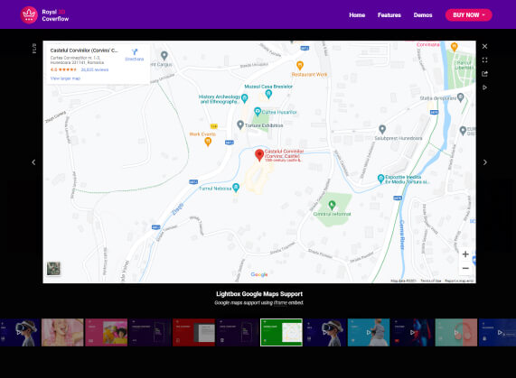 Lightbox Google Maps