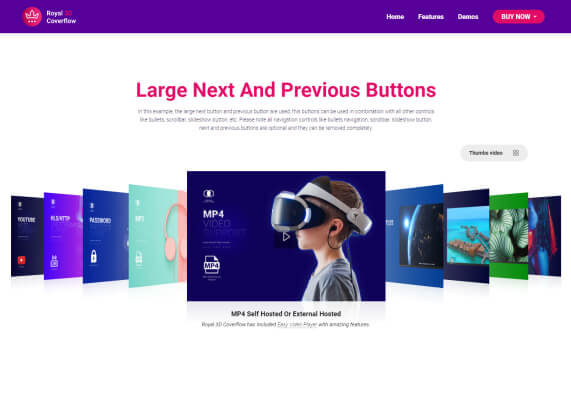Large Next And Previous Buttons