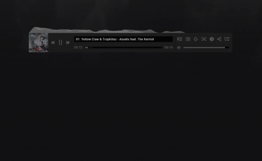 default style with hidden playlist