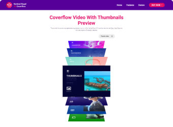 Coverflow Video With Thumbnails Preview