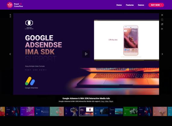 Lightbox Google Adsense & IMA SDK/Interactive Media Ads