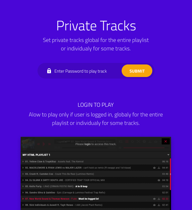 Media share buttons