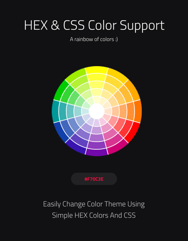 Cusomizable color theme